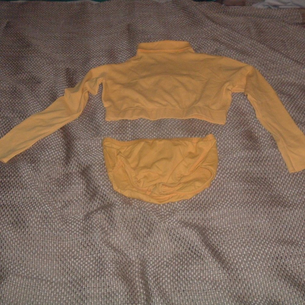 Cheerleading Crop Top and Brief - Size XL